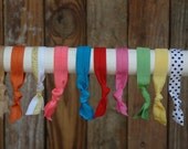 Flipped Bird Stretchy Hair ties, yoga ties, soft bracelet Pick any 3
