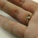 Rose cut diamond bezel ring - 18K gold - engagement