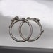 Sapphire anemone ring set of 2 - sterling silver.