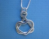 Silver Heart Star Necklace by Ruth Shapiro