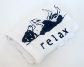 Relaxing greyhound ladies T-shirt