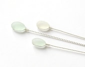 Stemmed Sea Glass for Bridal Bouquets - Exclusively Lili D Magpie Creations - Stems for Wedding Floral Arrangements, Beach House Decor