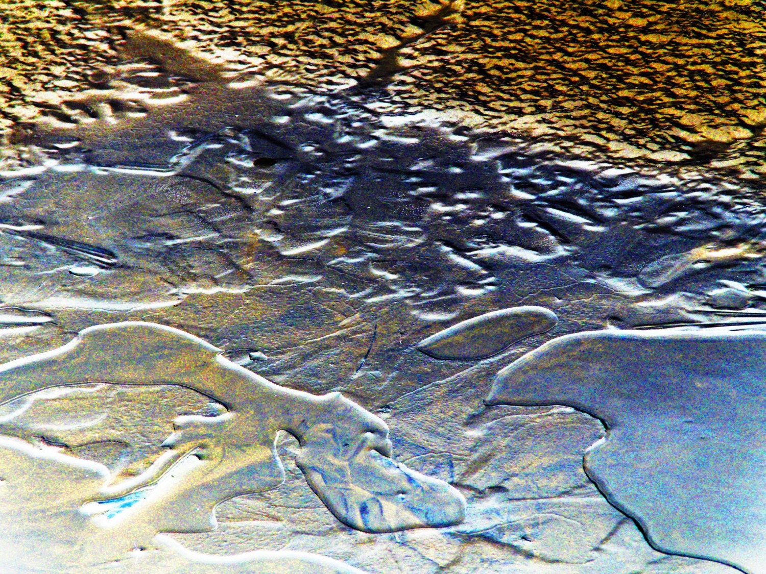 Modern Fine Art 11x14 Abstract Photography - Art Gallery Quality - Mineral Water