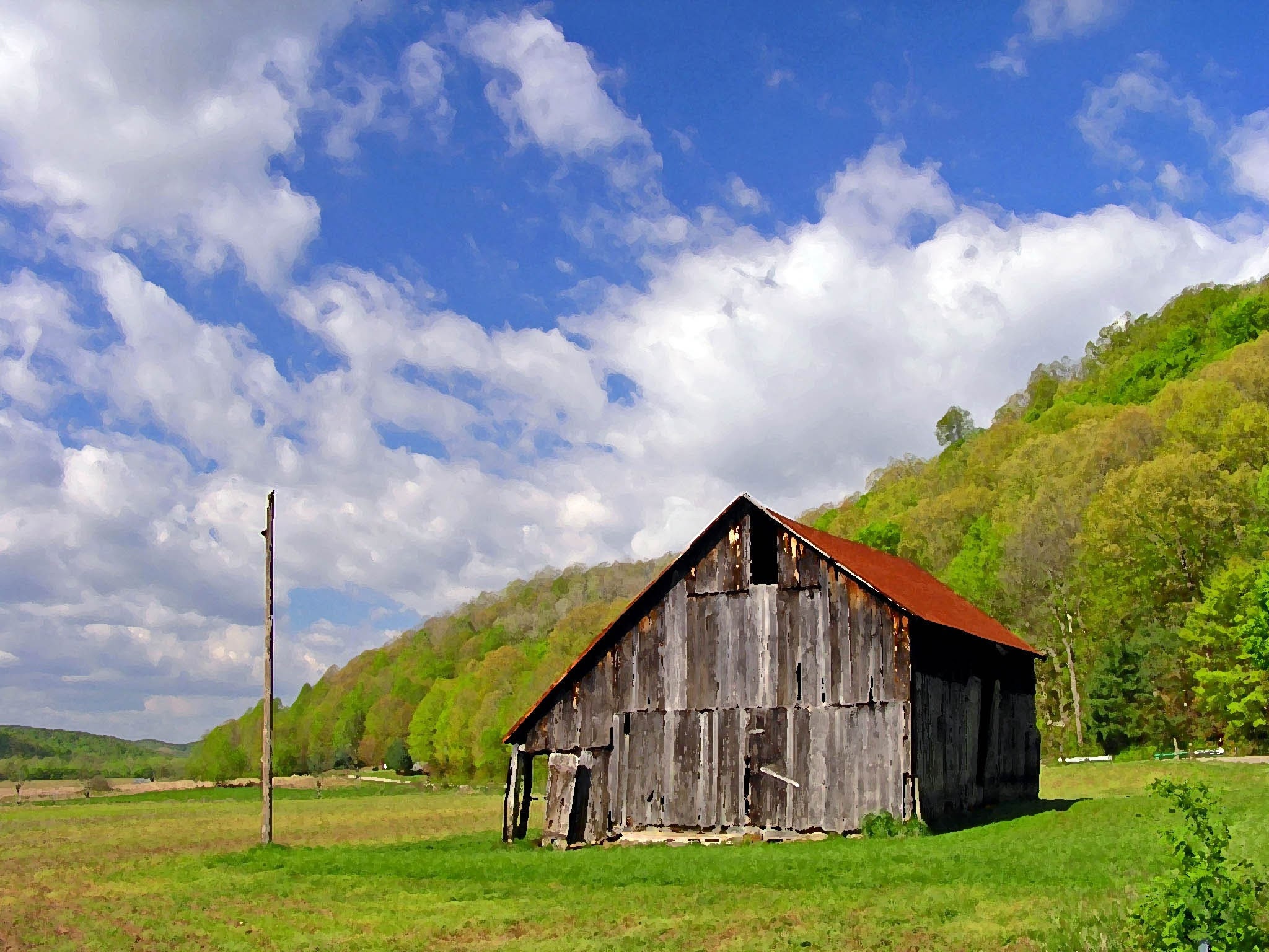 Landscape Photography 8x10 Rustic Barn Photo Print
