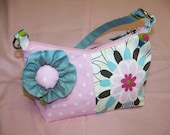Multi-Colored purse Lg and Sm Pattern, change purse,flower, cc pockets,pdf pattern Tutorial with Immediate download