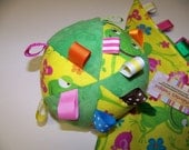 pdf Pattern Taggie Ball toy for Baby 5" Dia. Infant Toy with Immediate Download e-file