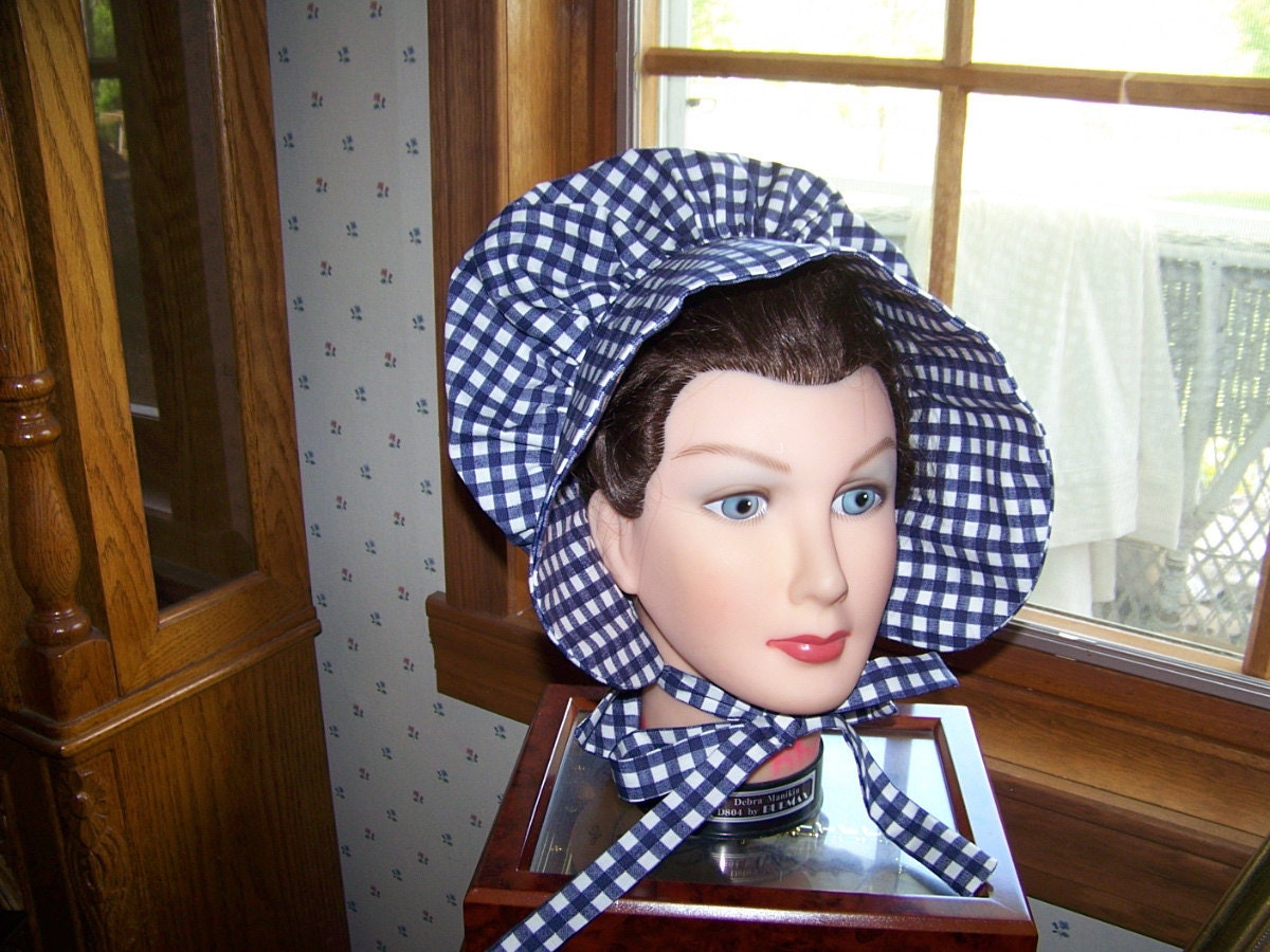 Ladies Adult Bonnet Costume pdf Pattern with Immediate Download e-file