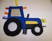 Tractor pdf pattern Crinkle Taggie Toy Patchwork Ford or New Holland with Immediate Download