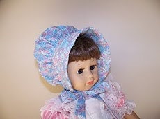 Baby Sun Bonnet prairie with soft calico fabric,childs costume