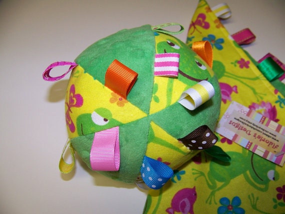 pdf Pattern Taggie Ball toy for Baby 5" Dia. Infant Toy.