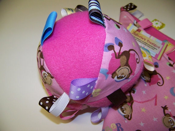 pdf Pattern Taggie Ball toy for Baby 5" Dia. Infant Toy.