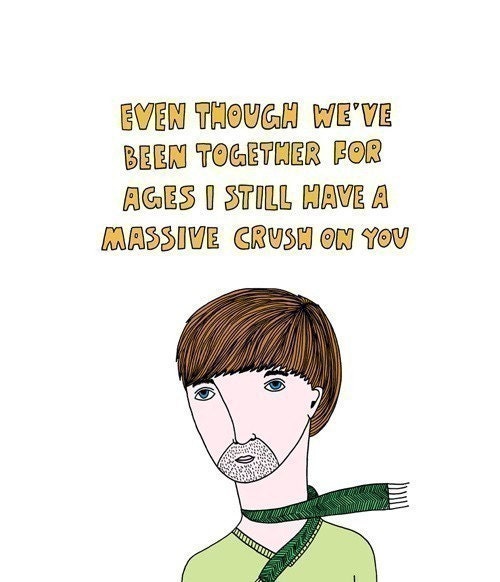 Lover Card - Even though we've been together for ages I still have a massive crush on you BOY VERSION