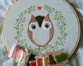 Embroidery pattern 7. Ofelia Owl