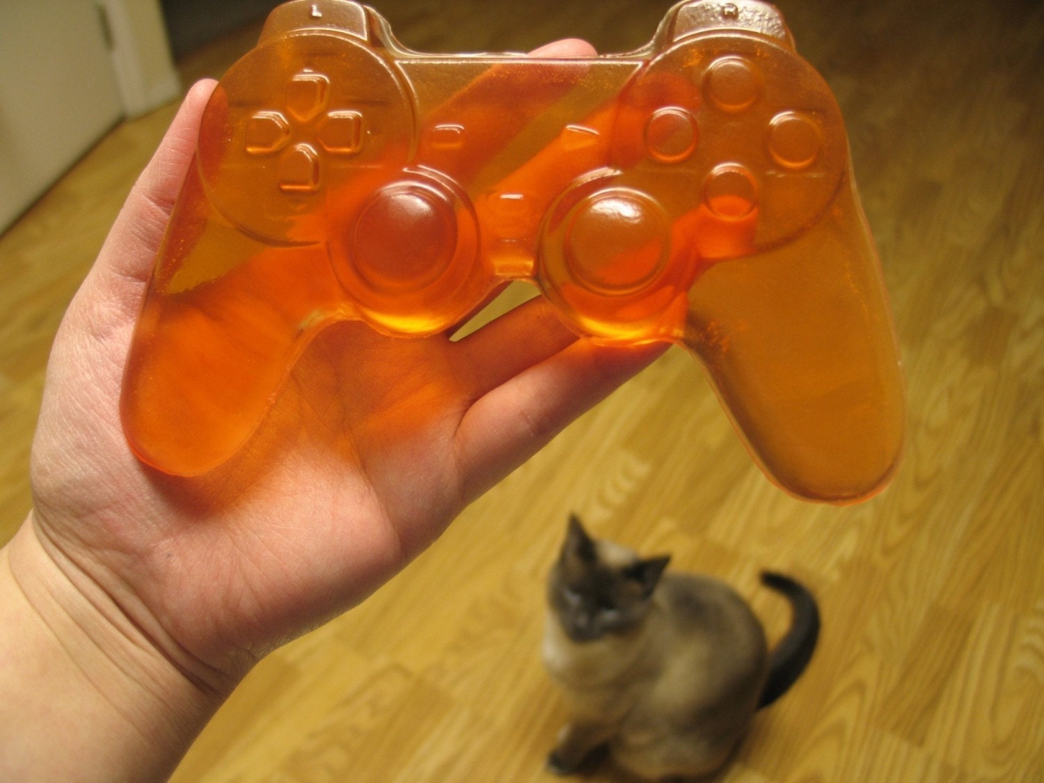 PlayStation game controller glycerin soap, energy citrus scented INVENTED BY DIGITALSOAPS