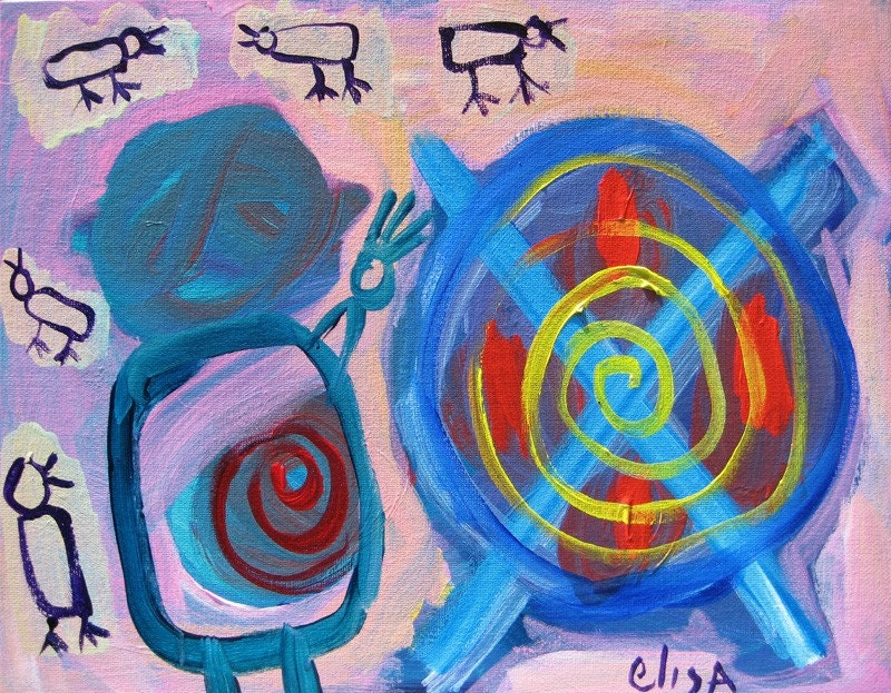 The Wheel Outsider Art Brut Naive Primitive Elisa