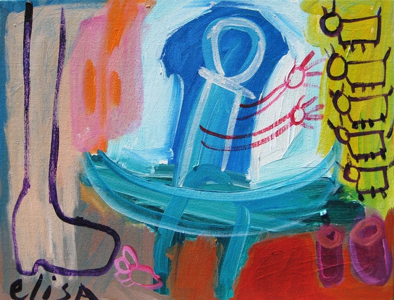 The Chase Outsider Art Brut Naive Primitive Elisa
