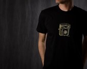 Brownie Camera Men's T Shirt Retro Hand Printed Short Sleeve Sizes  S-M-L-XL