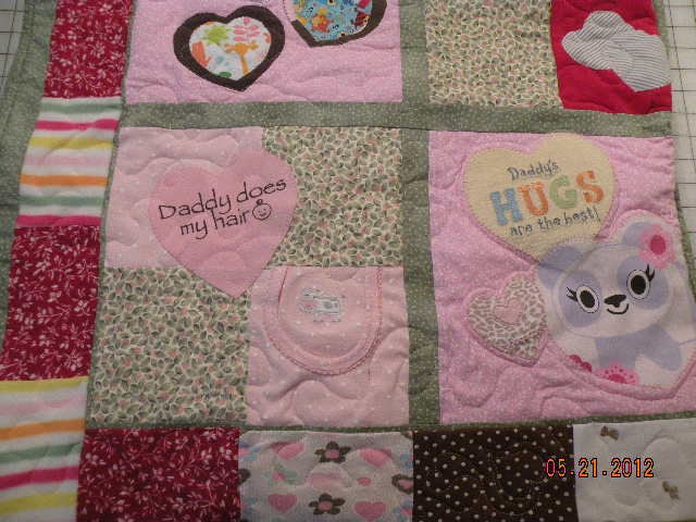 Baby Clothes Memory Quilt - Custom Hand Made