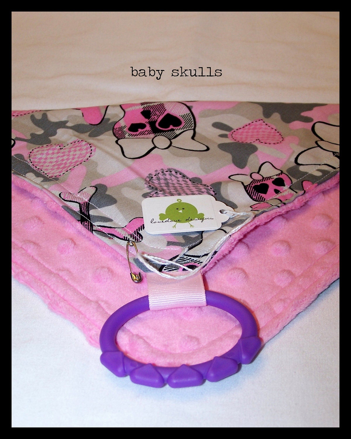Baby Skulls Loviedovie - Super Soft Mini Security Blanket