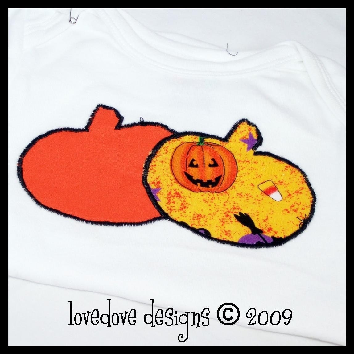 Pumpkin Patch Appliqued Onesie