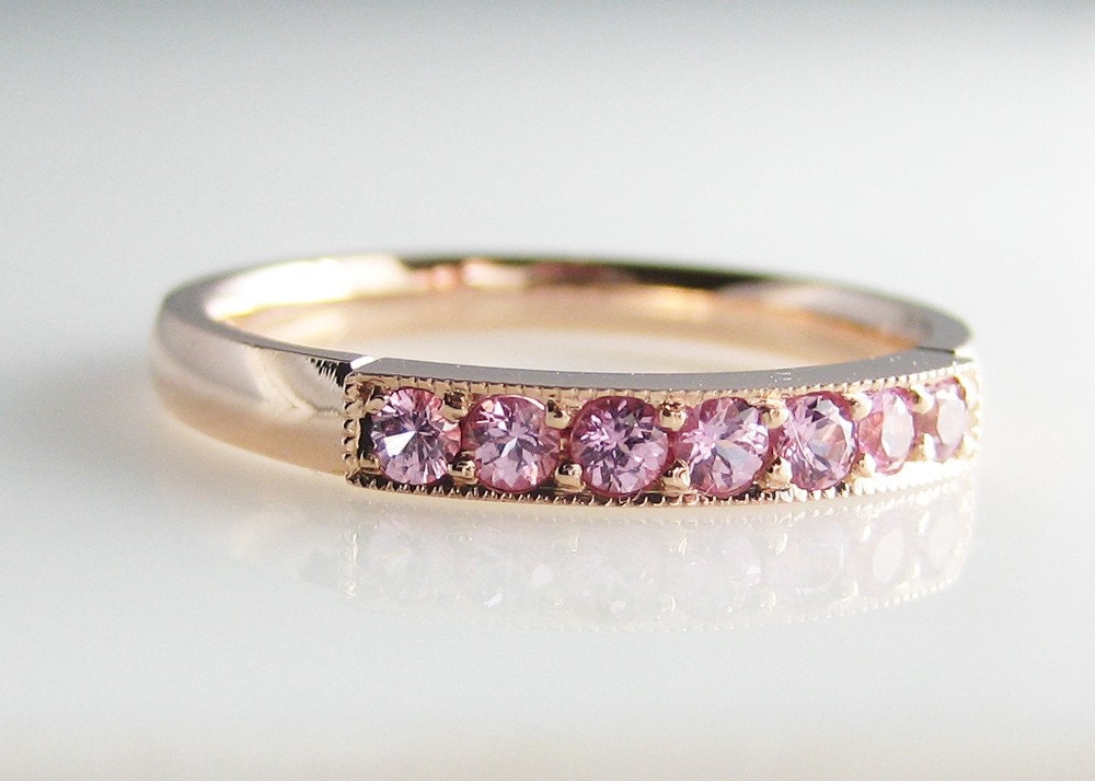 Pink Pleiades in 14K Rose Gold with Pink Sapphires