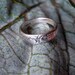 Sterling Tree of Life Ring,  Ladies, Tapered with engraving