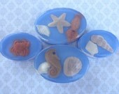 Starfish SeaShell Crab Sea Horse and Lobster Glycerin Soap Set