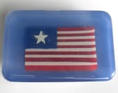 Patriotic American Flag Soap entirely made of soap