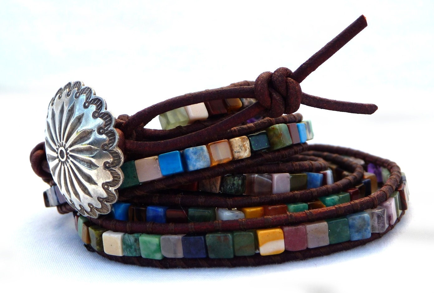 The Isis Leather wrap bracelet