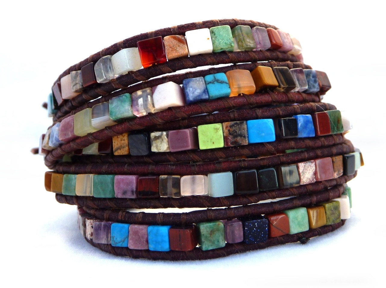 The Isis Leather wrap bracelet
