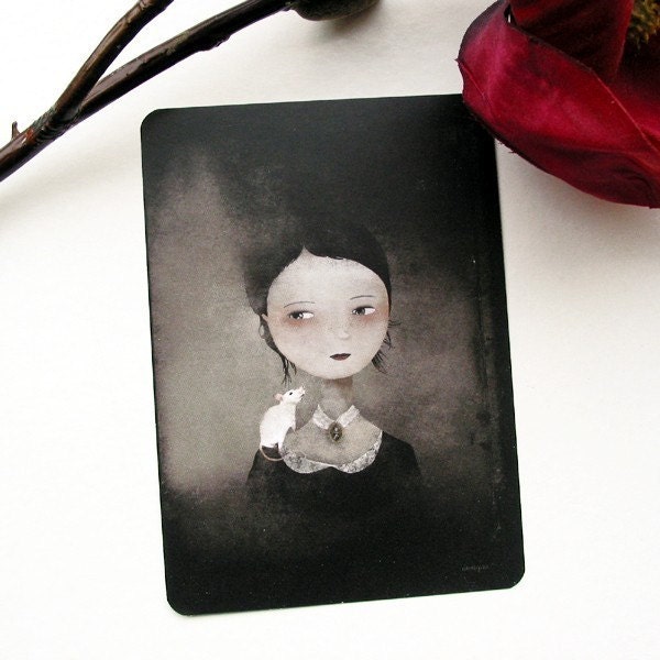 Portrait at the White Rat Postcard