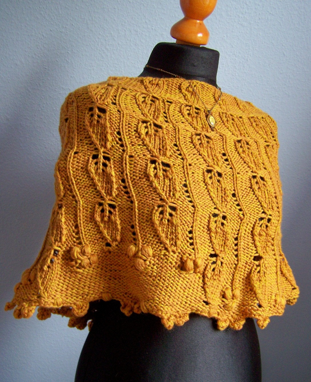 knitted cowl merino mustard