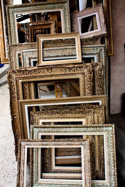 Paris Photography - Antique Frames in Paris, France - Fine Art 8x10 Photograph- affordable home decor