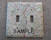Choose Your Destination Custom Road Map Double Light Switch Plate Cover