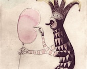 archival art print, the Balloon Popper