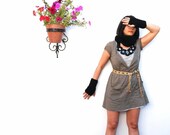Crochet Tube Neckwarmer Fingerless Gloves Set in Black