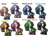 Your Choice of 1 Yoshi Perler Bead Sprite - Super Mario World 2