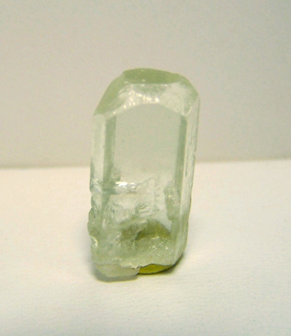 Green Aquamarine Crystal - Blue Green Beryl - Wire wrap stone - gem cutting - rare  - lapidary - Emerald - clear