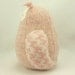 Nursery Decor Owl Light Pink Sleepy Owl Recycled Felted Wool Eco Friendly Lamb Wool Stuffing Height 7"