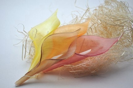 20 Calla Lily Guest Soaps, Unique Soap, Fall Wedding Favors, Home Decor, Calla Lily Wedding Guest Favors - 4 inch