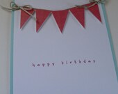 Happy Birthday  Bunting Card