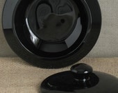 Lidded Box - Black Glass