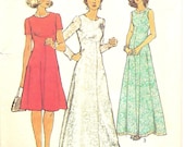 Vintage 1970s Dress Pattern Simplicity 6094