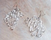 Glass Leaf Earrings