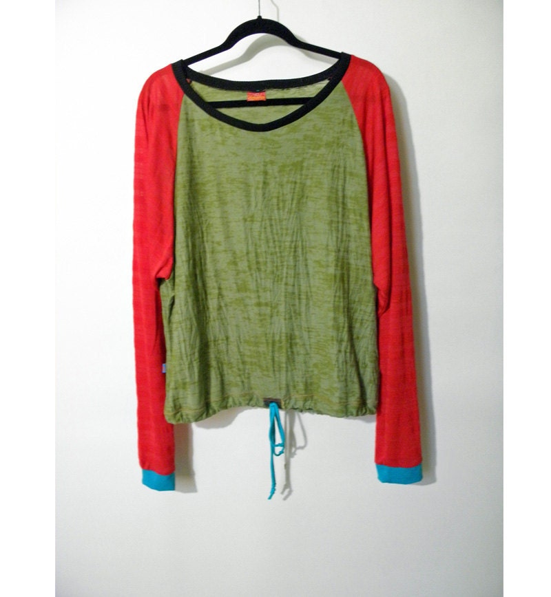 Burn Out Super Loose Raglan Sports Tunic (Reserved)