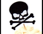 Pirate Party - Set of 12 Pirate Skull Cupcake Toppers by The Birthday House Il_170x135