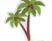 Beach Party - Set of 12 Palm Tree Cupcake Toppers by The Birthday House