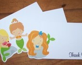 Mermaid Party - Set of 8 Assorted Mermaid Thank You Cards by The Birthday House Il_170x135