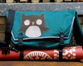 Bicycle Messenger Bag with Sleeping Owl