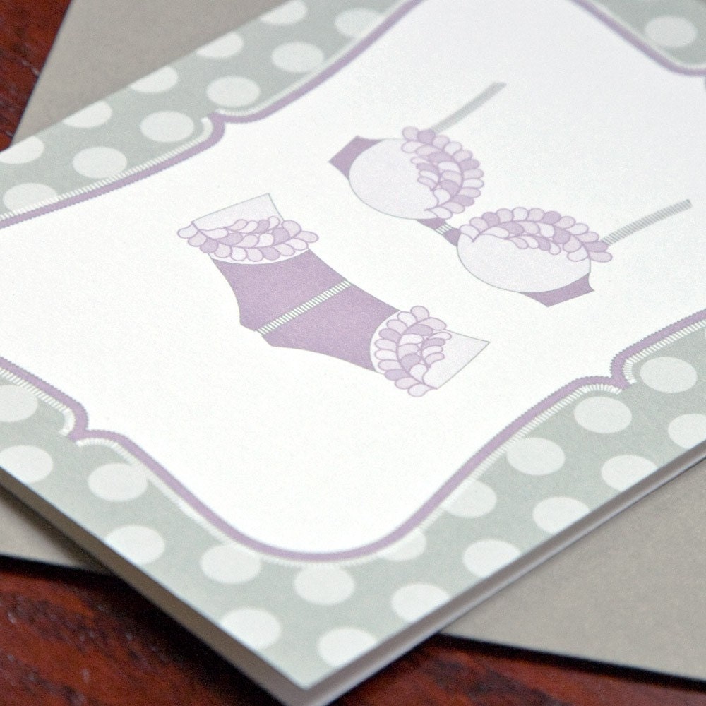 Unmentionable Notecards -Lavender (set of 5)